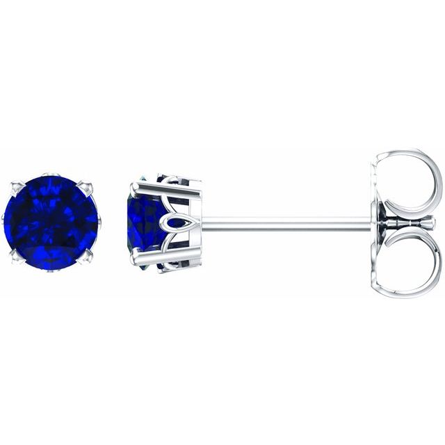 Round 4-Prong Scroll Setting® Stud Earrings