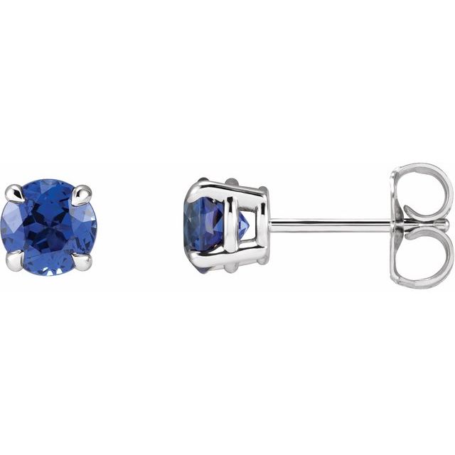 Round 4-Prong Claw Stud Earrings