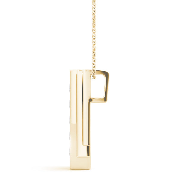 14K Yellow Gold 5-Diamond Fashion Pendant