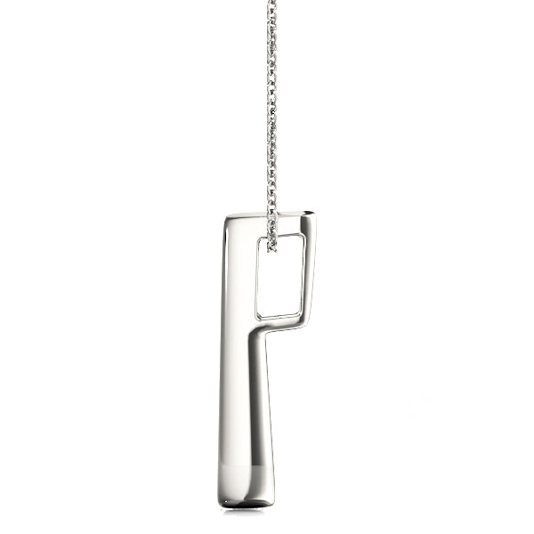 18K White Gold Lab Diamond 3-Stone Pendant