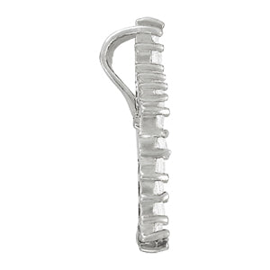 14K White Gold Diamond Cross Pendant Jewelry
