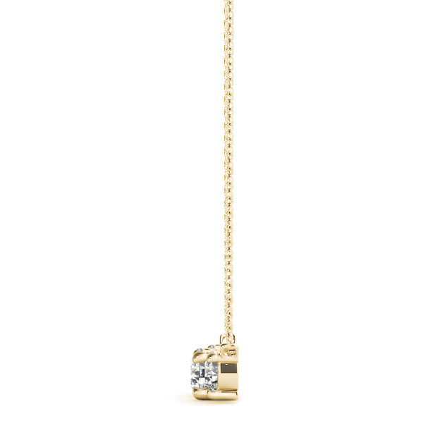 14K Yellow Gold Lab Diamond 3-Stone Pendant