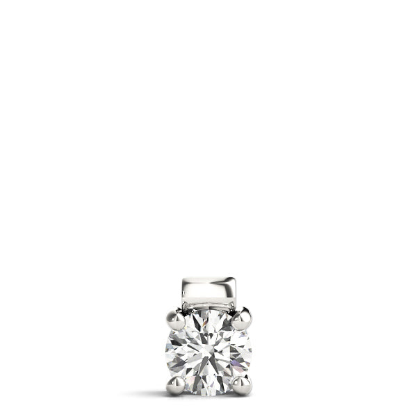 1 Carat Lab Diamond 18K White Gold Solitaire Pendant