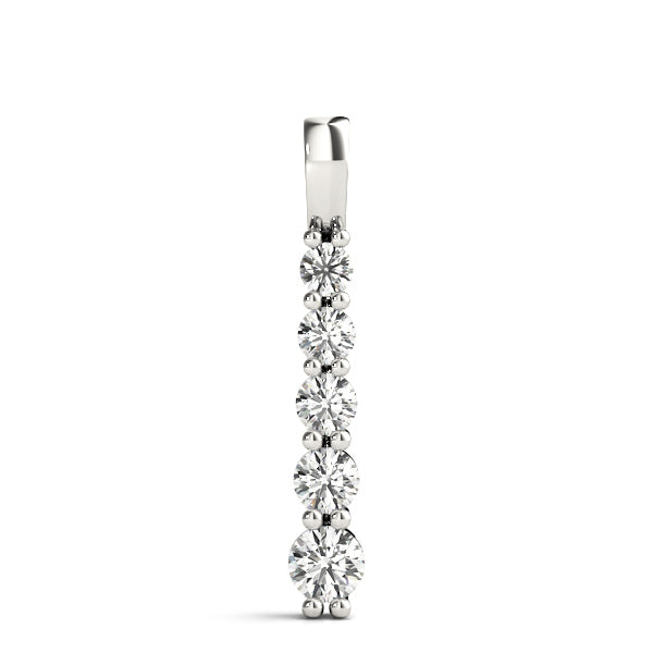 Platinum White Diamond Fashion Pendant