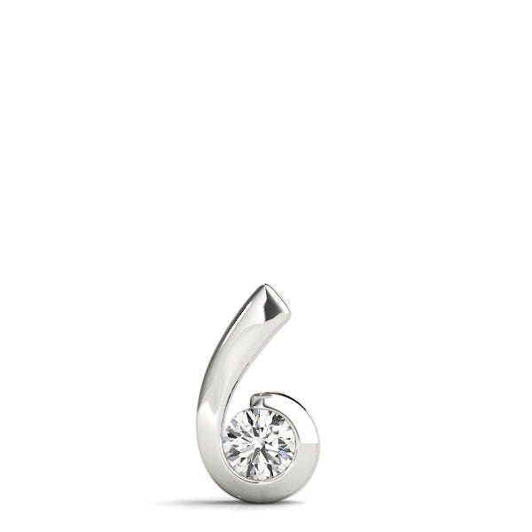 18K White Gold 0.5CT Lab Diamond Pendant