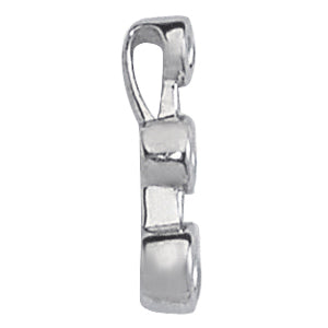 White Platinum 3-Stone Diamond Pendant