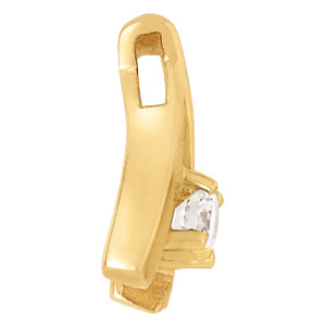 14K White Gold 0.33ct Lab Diamond Pendant