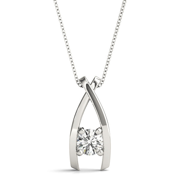 Platinum White 0.33ct Lab Diamond Pendant