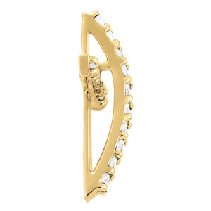 White Gold Diamond Cross Pendant | Religious Jewelry