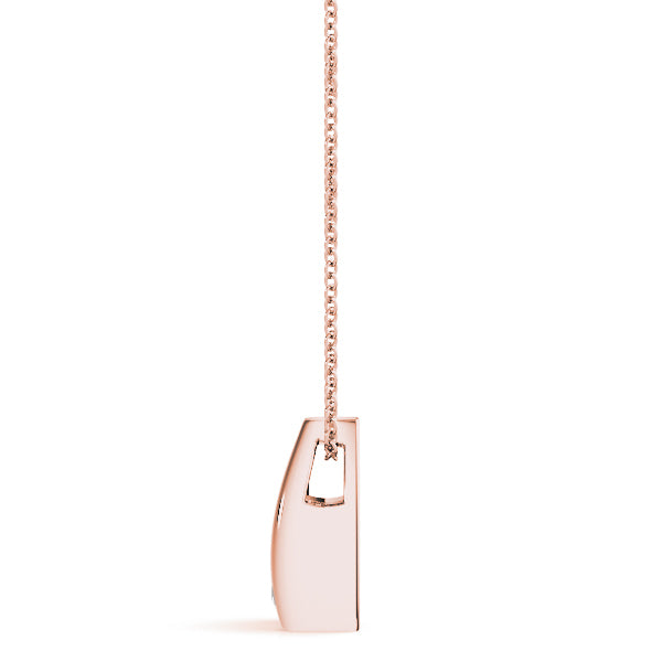 14K Rose Gold Lab Diamond Pendant