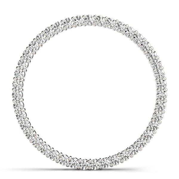 White Gold 36-Diamond Circle Pendant | Lab Grown