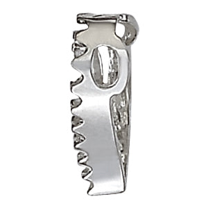 14K White Gold Lab Diamond Heart Pendant