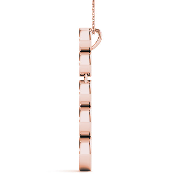 18K Rose Gold Diamond Journey Pendant