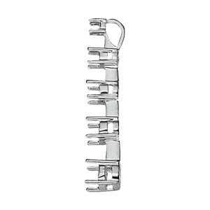 18K White Gold Diamond Journey Pendant