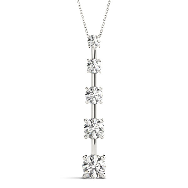 Platinum Diamond Journey Pendant