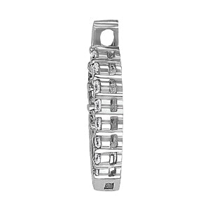 18K White Gold Lab Diamond Journey Pendant