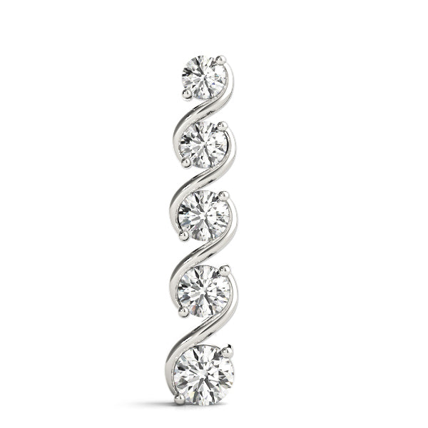 Platinum Diamond Journey Pendant