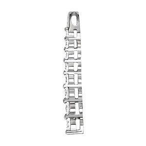 14K White Gold Lab Diamond Journey Pendant