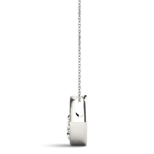 0.5CT Lab Diamond Platinum Solitaire Pendant