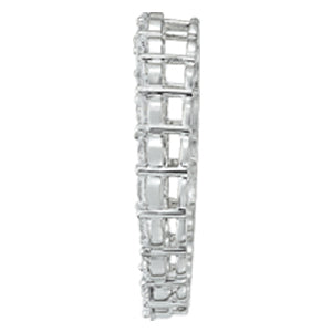 14K White Gold Diamond Circle Pendant