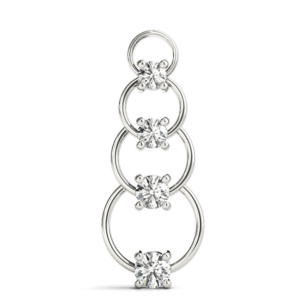 Platinum Diamond Journey Pendant