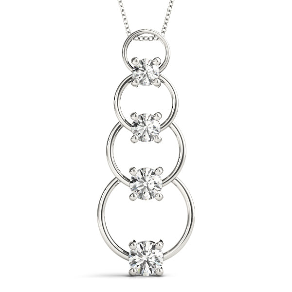 Platinum Diamond Journey Pendant