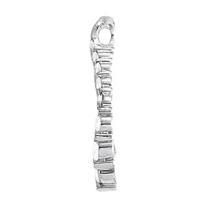 18K White Gold Diamond Journey Pendant