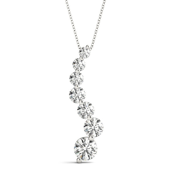 Platinum Lab Diamond Journey Pendant