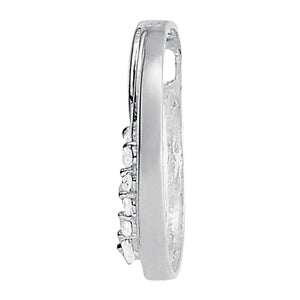 14K White Gold Diamond Journey Pendant