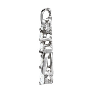 18K White Gold Diamond Journey Pendant