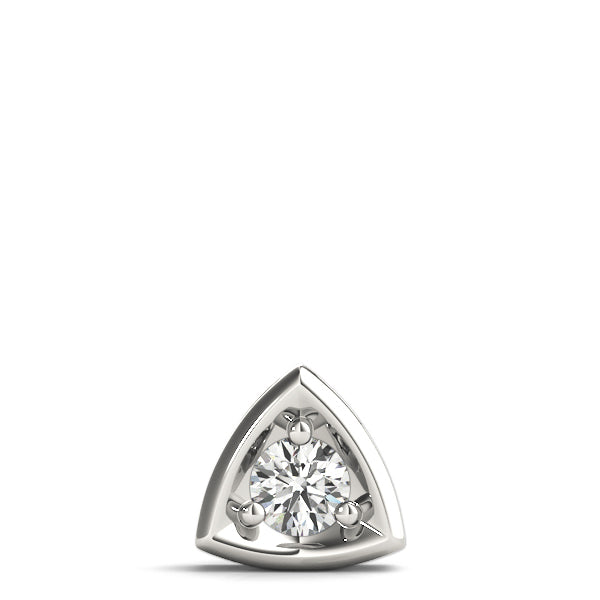 1 CT Lab Diamond 14K White Gold Pendant