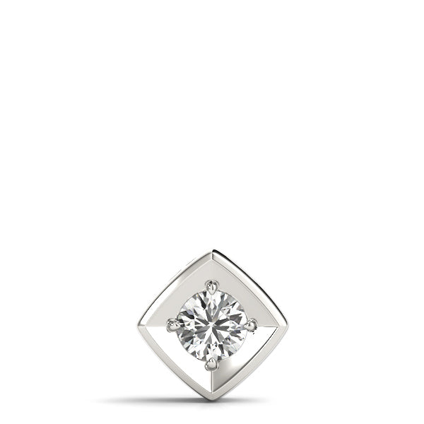 1 Ct Lab Diamond 14K White Gold Pendant