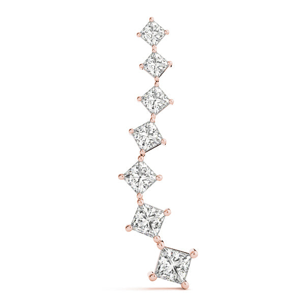 18K Rose Gold Lab Diamond Journey Pendant