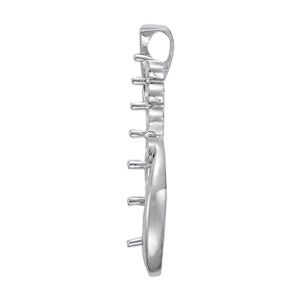 14K White Gold Lab Diamond Journey Pendant