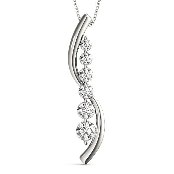 Platinum Lab Diamond Journey Pendant
