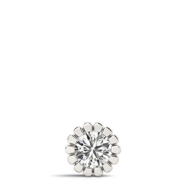 1 CT Lab Diamond 14K White Gold Pendant