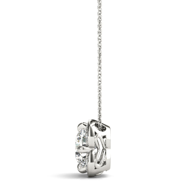 5/8 ct tw Lab Diamond Pendants Halo