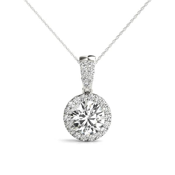 5/8 ct tw Lab Diamond Pendants Halo