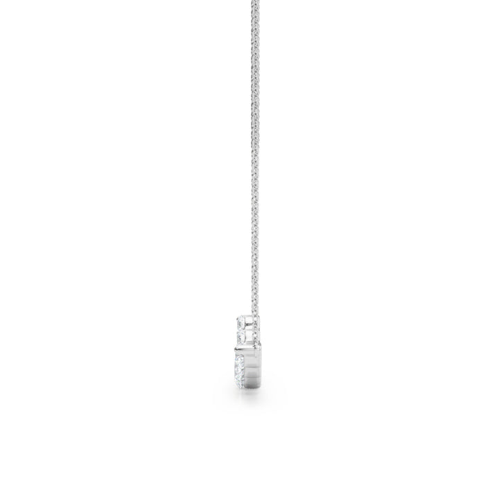14K White Gold Lab Diamond Necklace