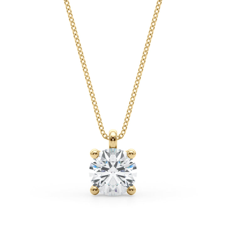 1 ct tw Lab Diamond Round Solitaire Pendant