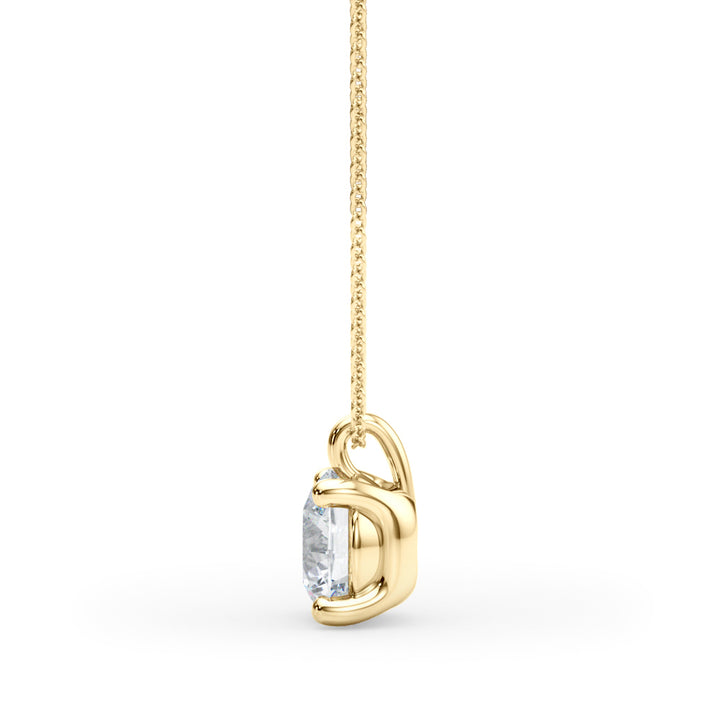 1 ct tw Lab Diamond Round Solitaire Pendant