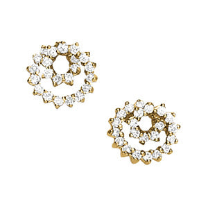 White Platinum Diamond Round Stud Earrings