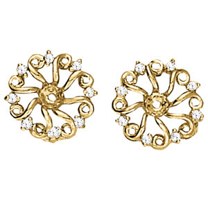 18K White Gold Lab Diamond Jacket Earrings