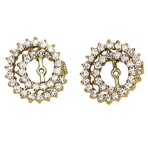 White Platinum 36-Diamond Earring Jacket
