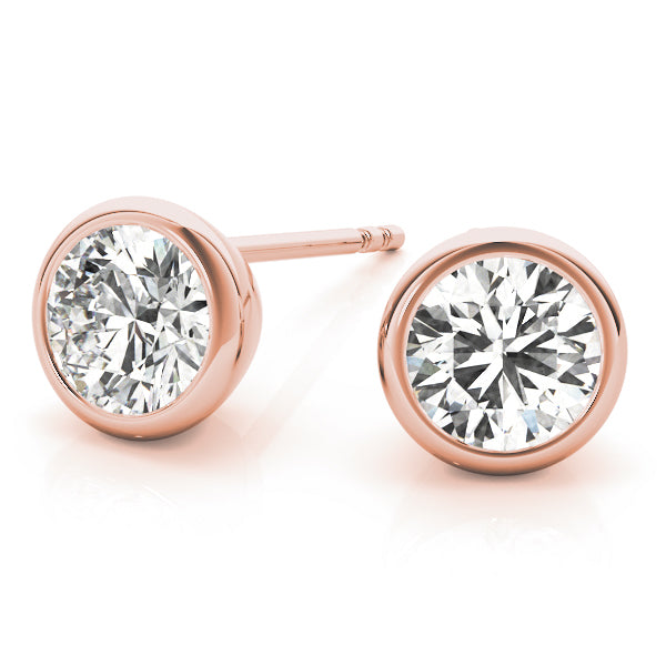 EARRINGS SINGLE STONE Complete per pair.