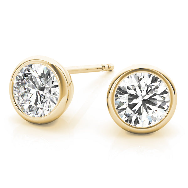 EARRINGS SINGLE STONE Complete per pair.