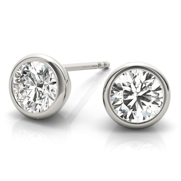 18K White Gold 0.07ct Lab Diamond Stud Earrings