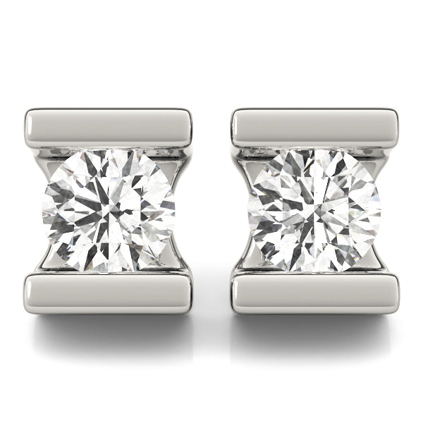 14K White Gold 0.5CT Lab Diamond Earrings