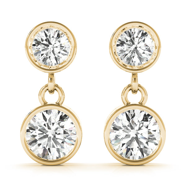 1/4 ct tw Lab Diamond Earrings Single Stone