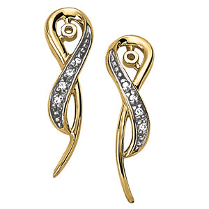 18K White Gold Diamond Earring Jacket